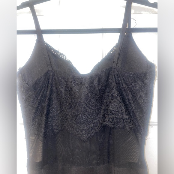 lace/mesh padded black bodysuit - Picture 6 of 6